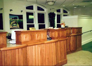 Bank Teller Desks Interior