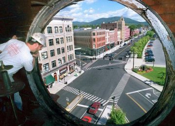 View from Bank in Rutland Clock Tower